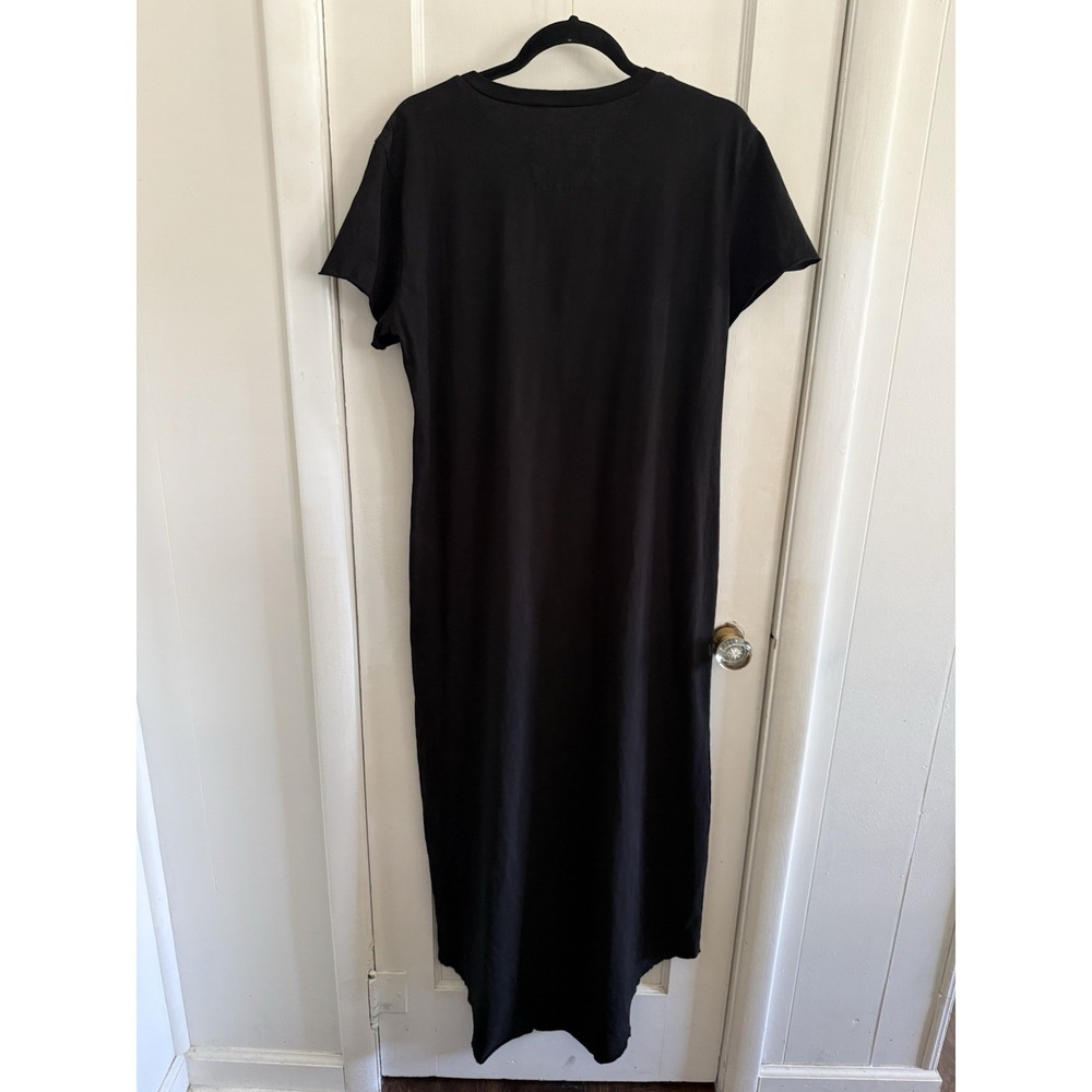 Frank & Eileen HARPER Perfect Tee Maxi Dress Short Sleeve Tshirt Black XL - Picture 6 of 8